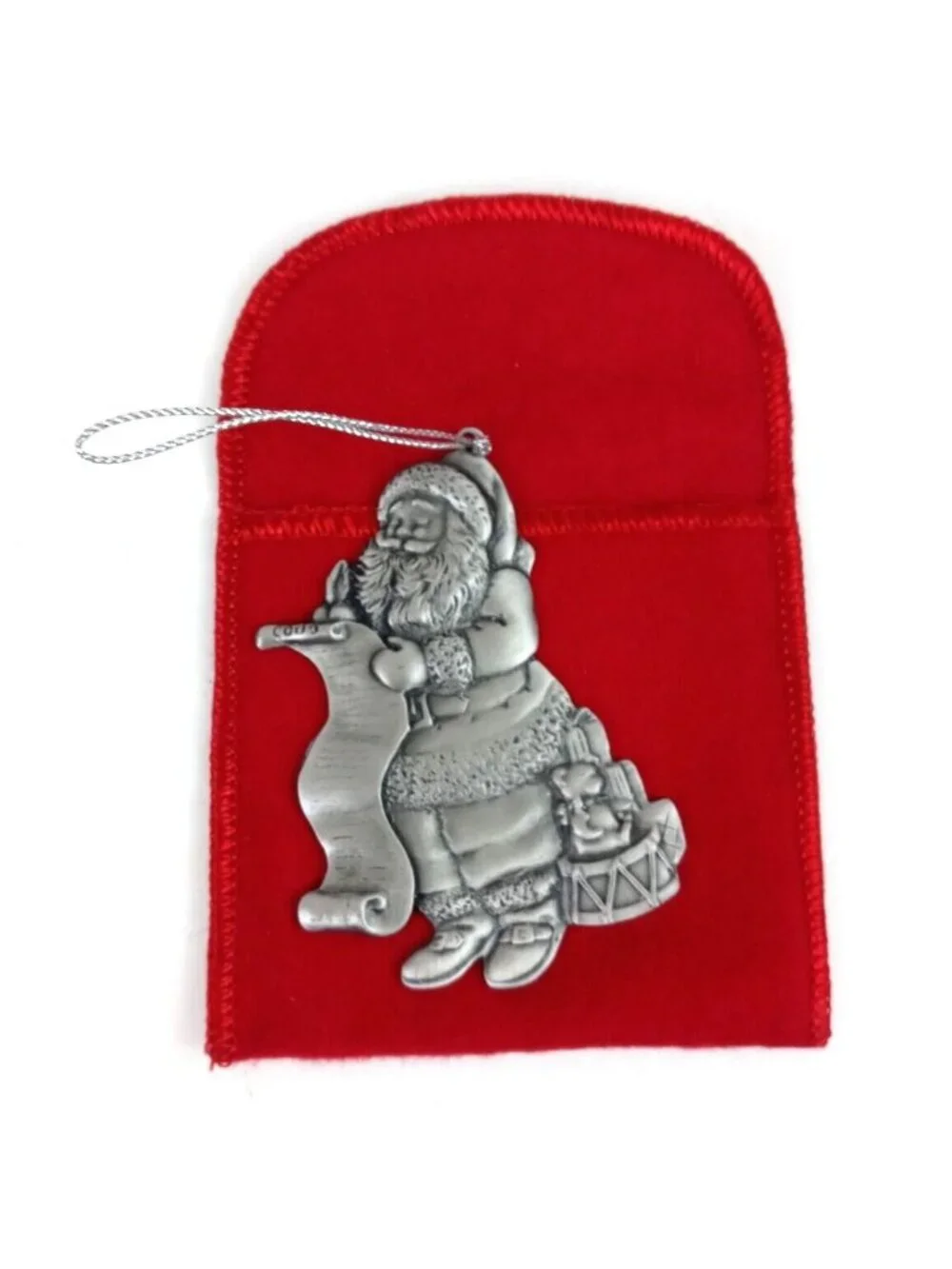 Vintage Avon 1996 Holiday Pewter Ornament 